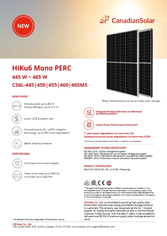 Canadian Solar 460W Solar Panel